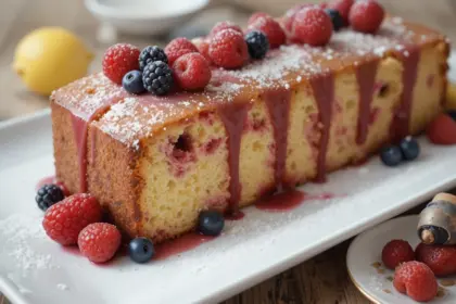 Lemon Pound Cake With Berries
