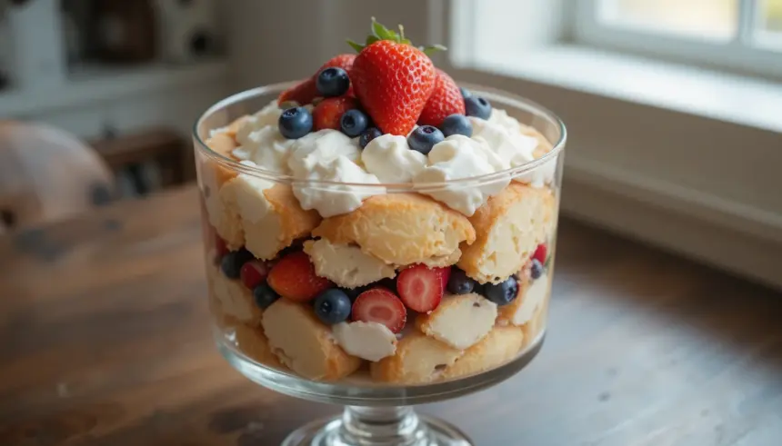 Fruit Trifle With Pound Cake