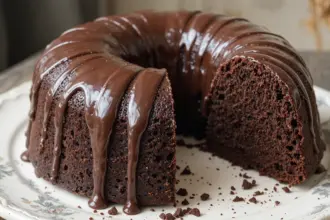 Chocolate Pound Cake With Chocolate Icing