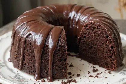Chocolate Pound Cake With Chocolate Icing