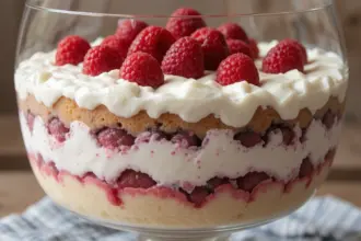 Raspberry Trifle With Pound Cake
