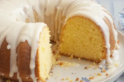 Lemon Pound Cake With Cream Cheese Icing