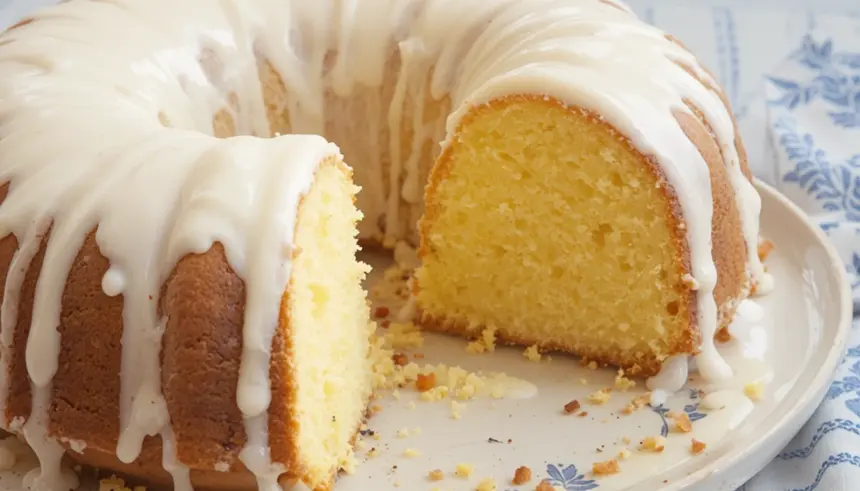 Lemon Pound Cake With Cream Cheese Icing
