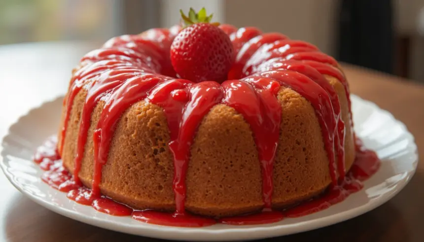 Strawberry Pound Cake With Jello