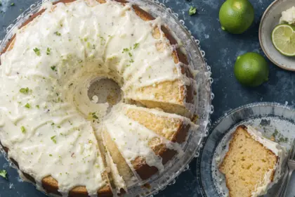 Key Lime Pound Cake With Key Lime Cream Cheese Icing