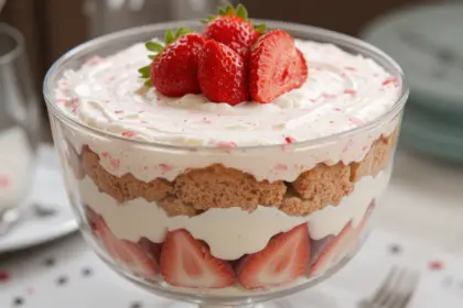 Strawberry Shortcake Trifle With Pound Cake