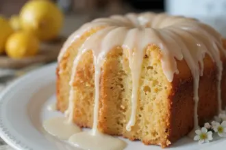 Moist Lemon Pound Cake With Glaze