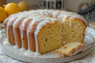 Italian Lemon Pound Cake With Glaze