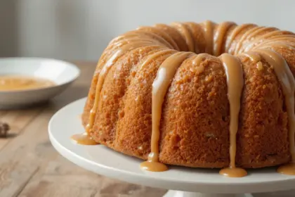 Pound Cake With Caramel Icing