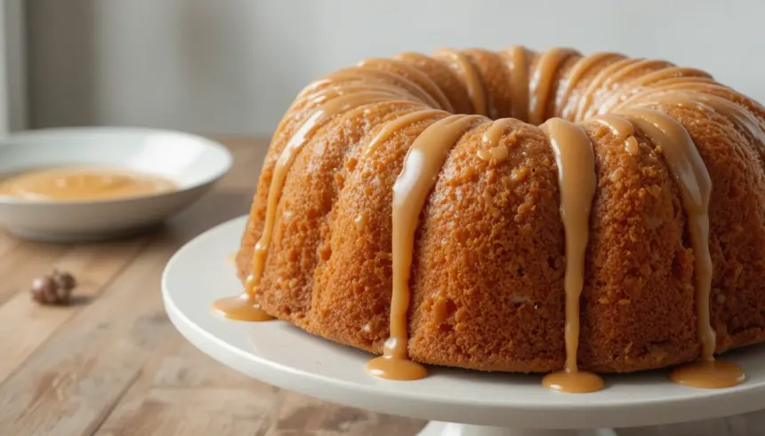 Pound Cake With Caramel Icing