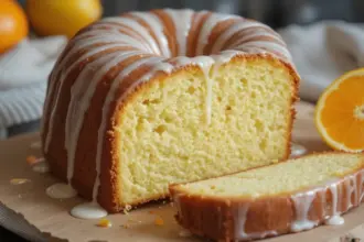Orange Pound Cake With Glaze