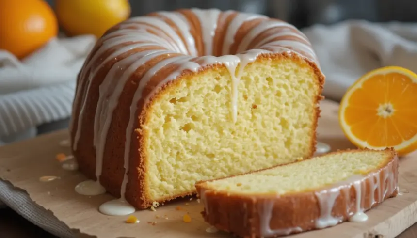 Orange Pound Cake With Glaze