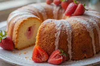 Pound Cake With Strawberries