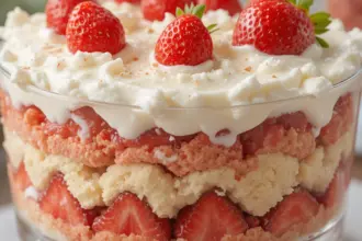 Strawberry Trifle With Pound Cake