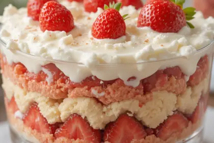 Strawberry Trifle With Pound Cake