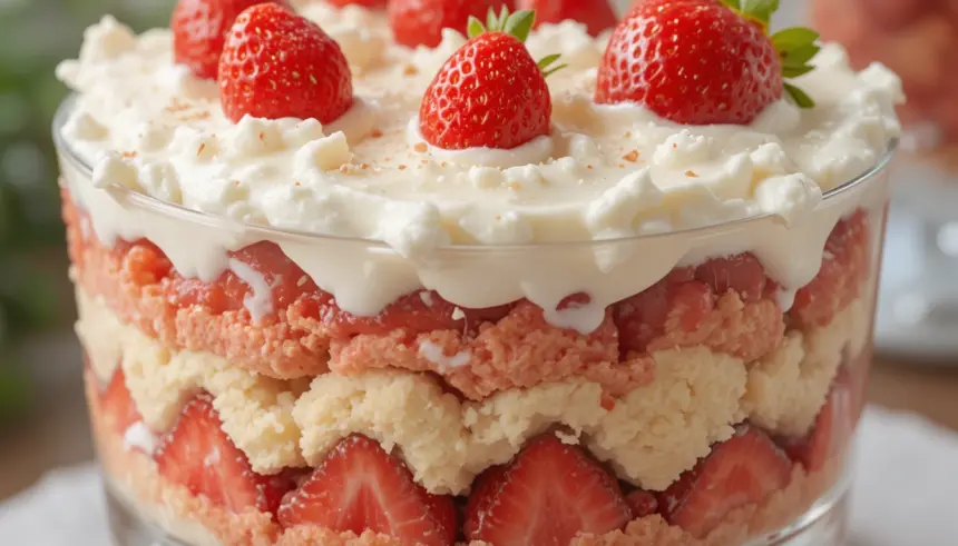 Strawberry Trifle With Pound Cake