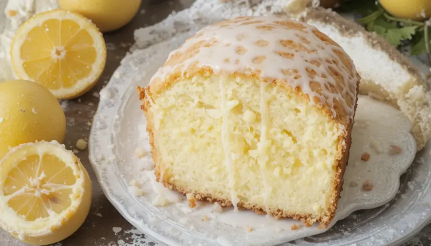 Lemon Pound Cake With Glaze