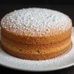 Plain Sponge Cake With Powdered Sugar