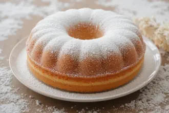 Sponge Cake With Powdered Sugar