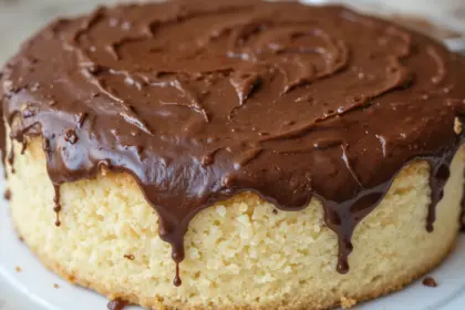 Sponge Cake With Chocolate Frosting