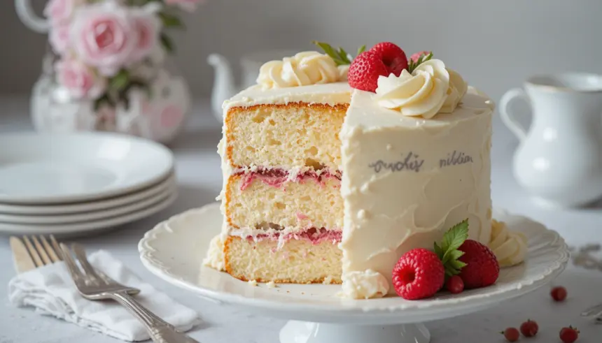 Victoria Sponge Cake With Buttercream