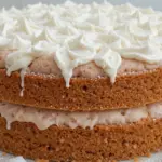 Sponge Cake With Whipped Cream