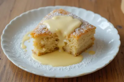 Italian Sponge Cake With Custard