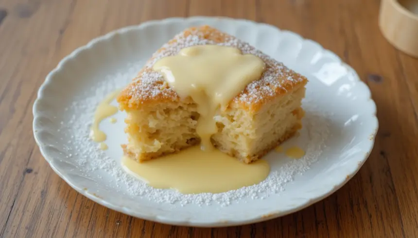Italian Sponge Cake With Custard
