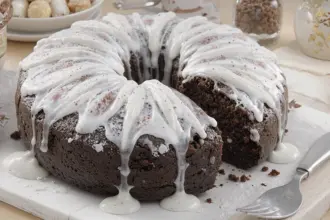 Eggless Chocolate Cake With Icing