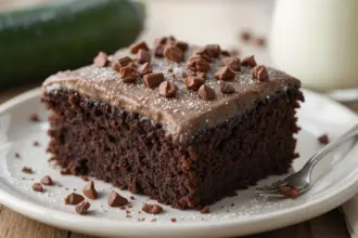 Chocolate Zucchini Cake With Milk