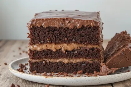 Eggless Chocolate Cake With Chocolate Frosting