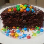 Chocolate Cake With M&M Surprise