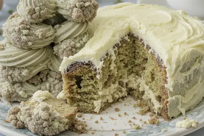 Matcha Chocolate Cake With Cream Cheese Frosting