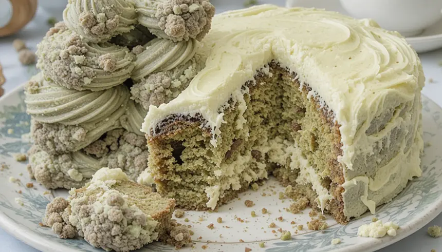 Matcha Chocolate Cake With Cream Cheese Frosting