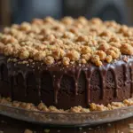 Chocolate Cake With Cookie Crumb Topping
