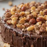 Chocolate Cake With Hazelnuts And Candy