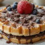 Waffle Cake With Chocolate Filling