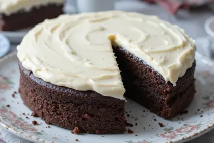 Keto Chocolate Cake With Cream Cheese Frosting