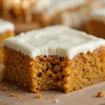 Pumpkin Blondies With Cream Cheese Frosting