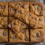 Pumpkin Blondies With Cinnamon Chips