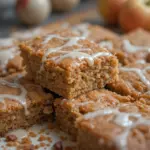 Apple Blondies With Brown Sugar Glaze