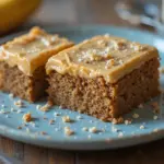 Banana Blondies With Peanut Butter Frosting