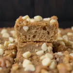 Maple Walnut Blondies With White Chocolate Chips