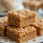 Biscoff Blondies With Cookie Topping