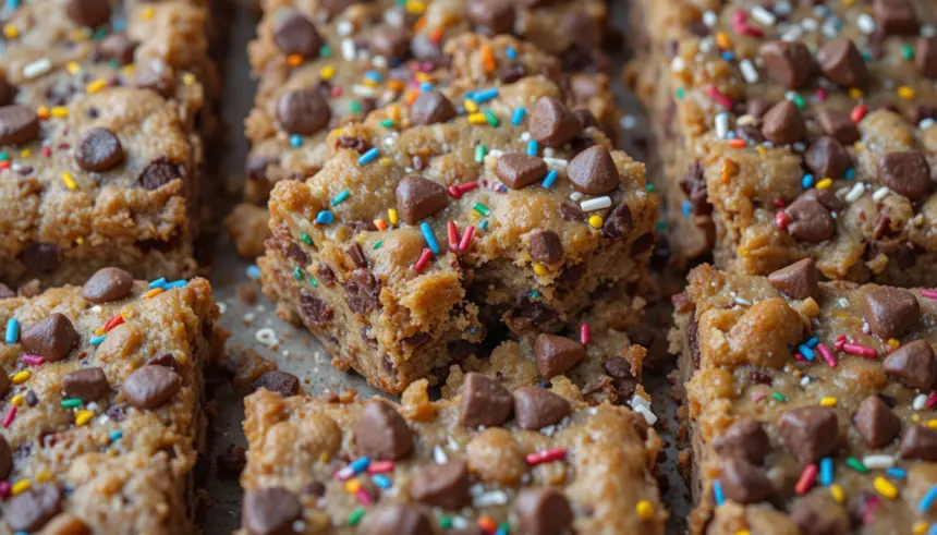 Chocolate Chip Blondies With Sprinkles