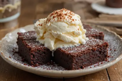 Brownies With Ice Cream
