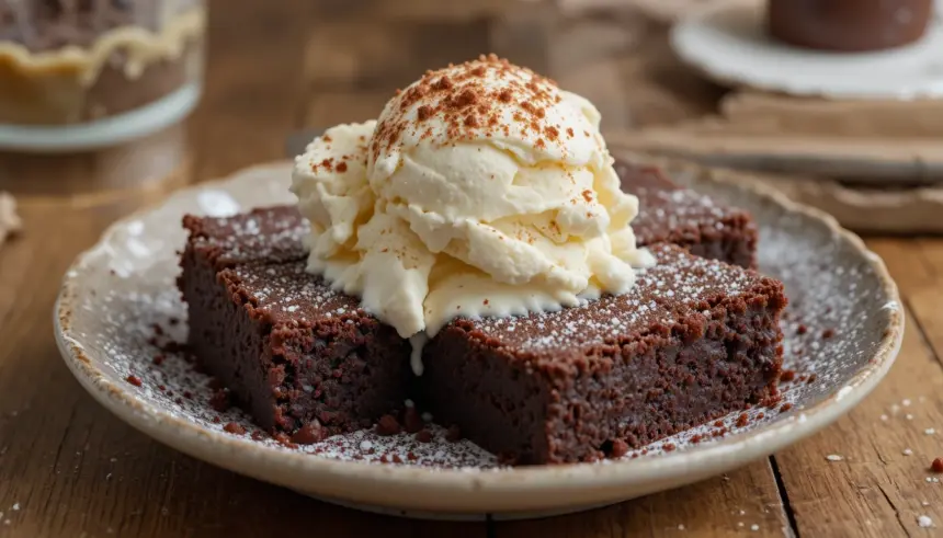Brownies With Ice Cream