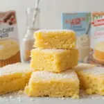 Lemon Brownies With Cake Mix Boxes