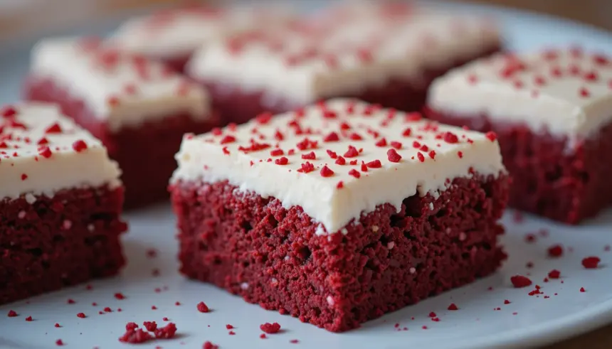 Red Velvet Brownies With Cream Cheese
