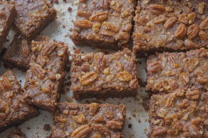 Pecan Pie Brownies With Box Brownies